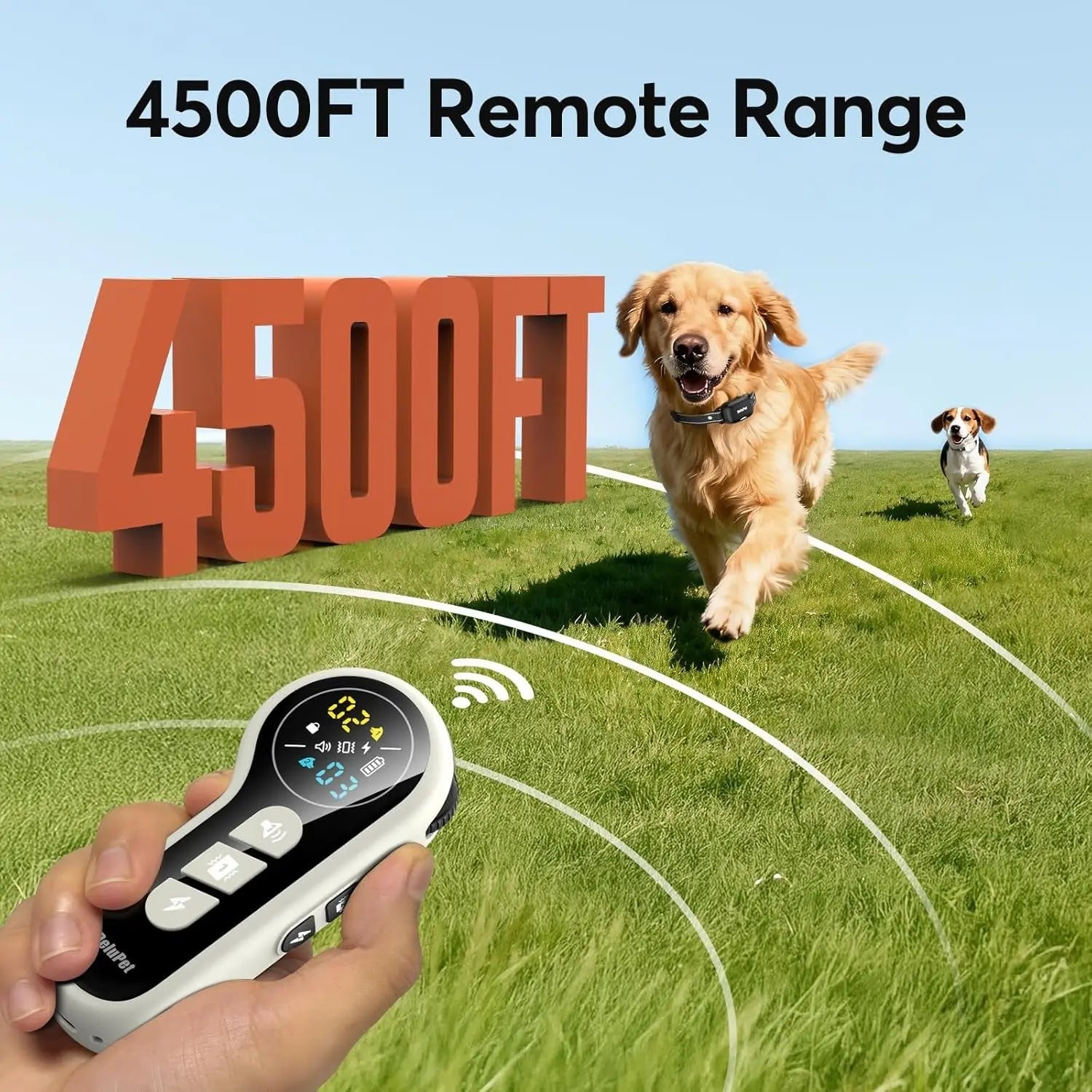 Dog Training Collar with Remote for 2 Dogs, 4500ft Range, Rechargeable